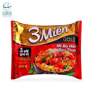 Mì Reeva 3 Miền Gold Bò Hầm Rau Thơm - 75g