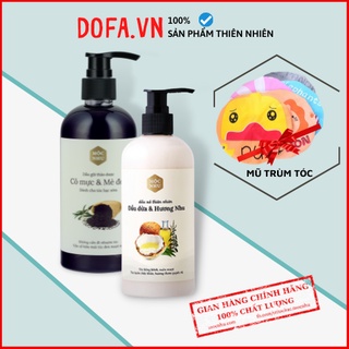 Combo dầu gội Cỏ Mực Mộc Nhu + dầu xã Dầu Dừa Hương Nhu