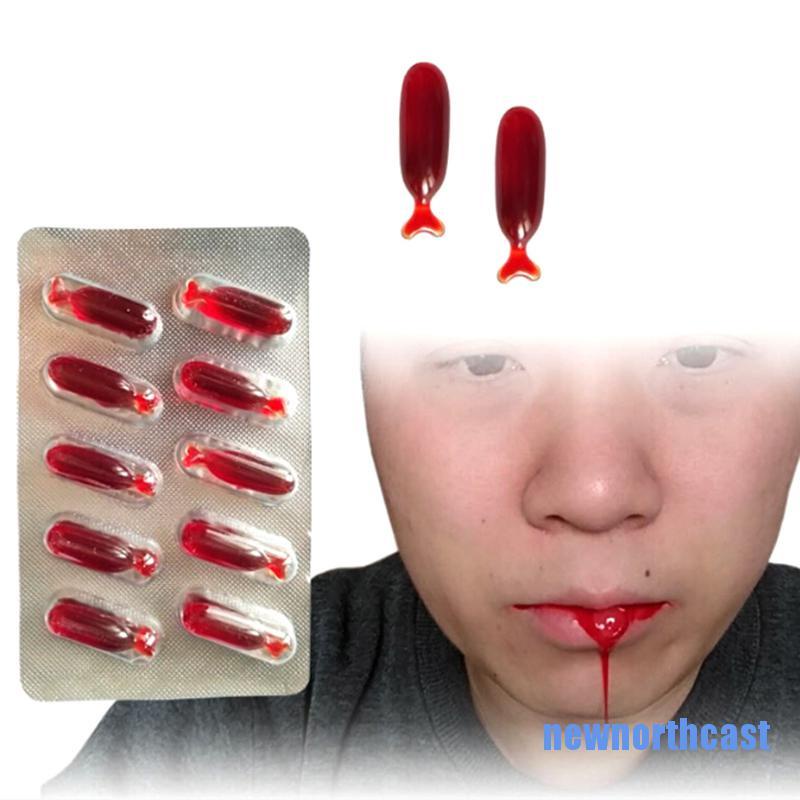 Set 10 Viên Máu Giả 0707 Dùng Để Hóa Trang Halloween