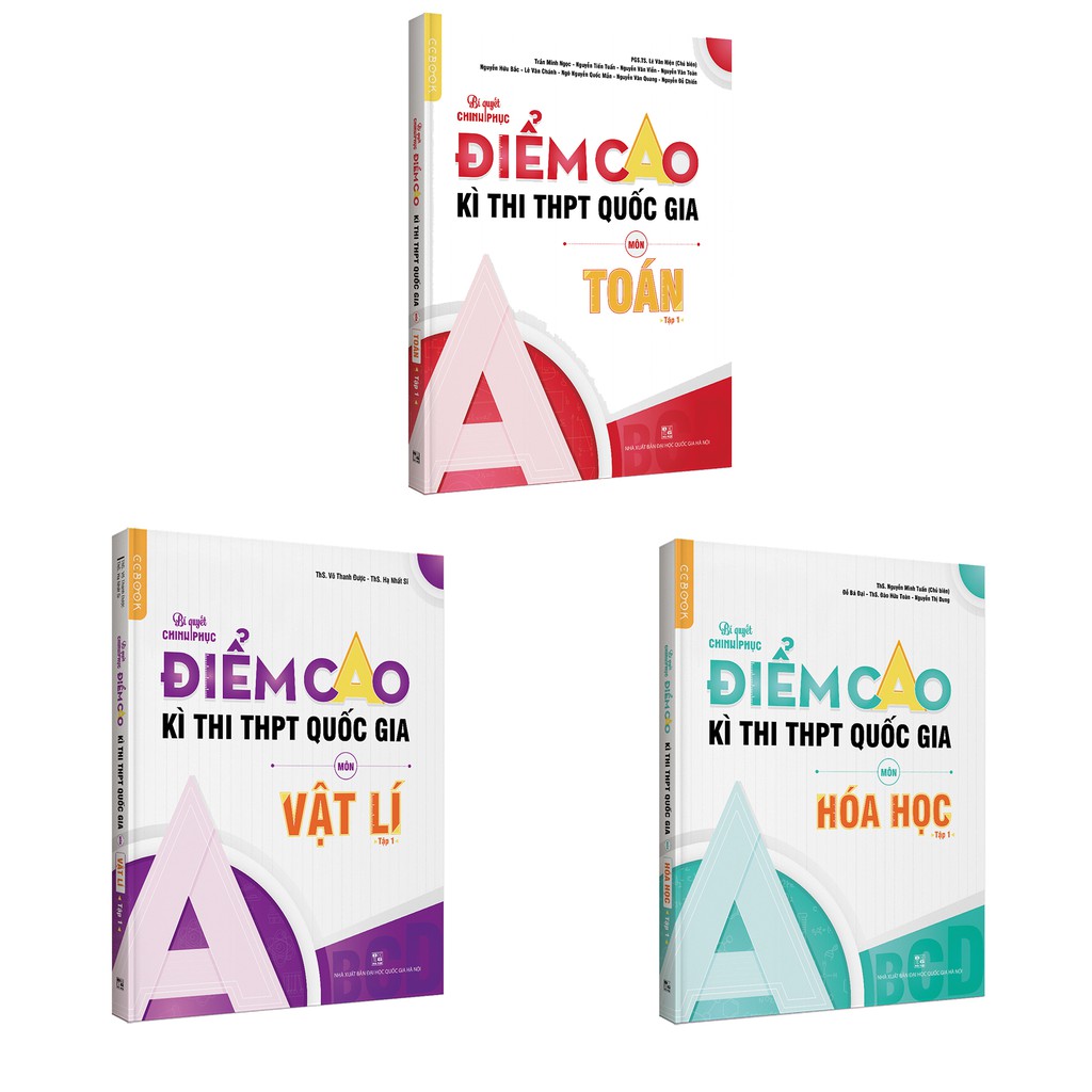 Sách - Combo luyện thi điểm cao khối A - Toán Lí Hoá - Tập 1 - NXB Đại học  Quốc gia Hà Nội | Shopee Việt Nam