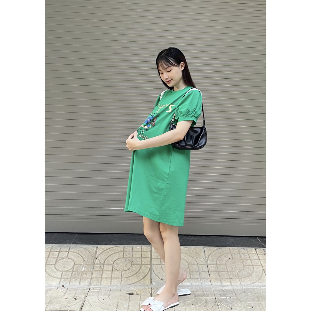 [SIÊU PHẨM] Váy bầu thời trang thiết kế chất cotton đẹp freesize từ 40 đến 60kg