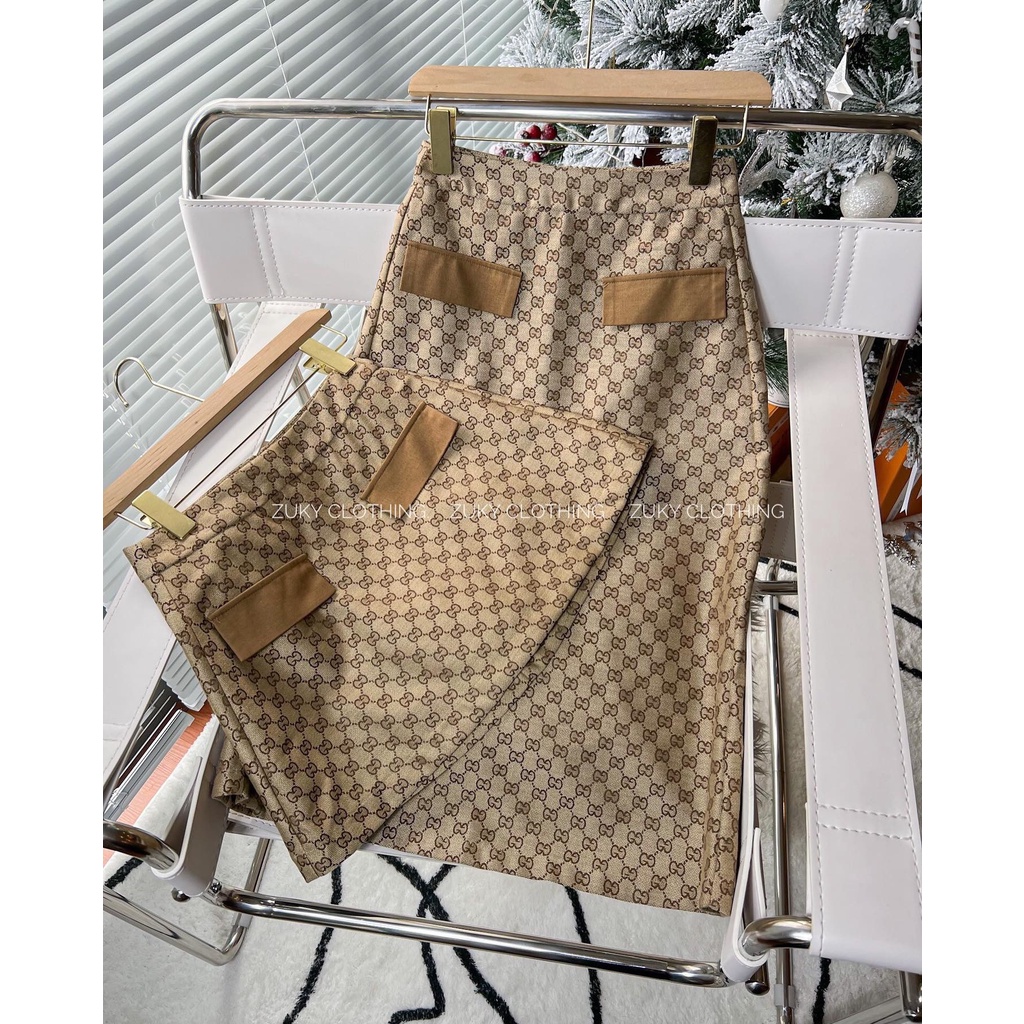 ZUKY Chân váy gấm Gucci ngắn và dài | BigBuy360 - bigbuy360.vn