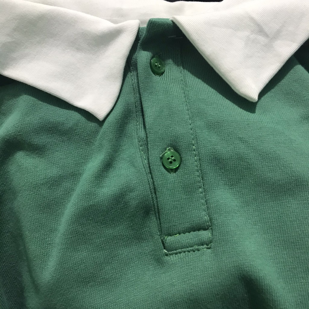 Áo thun cổ trụ nam nữ tay lỡ unisex phông trơn nhiều màu