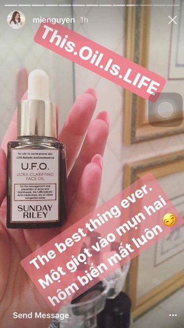 🌳Dầu dưỡng hỗ trợ làm giảm mụn Sunday Riley U.F.O Ultra Clarifying Face Oil - mẫu thử | BigBuy360 - bigbuy360.vn