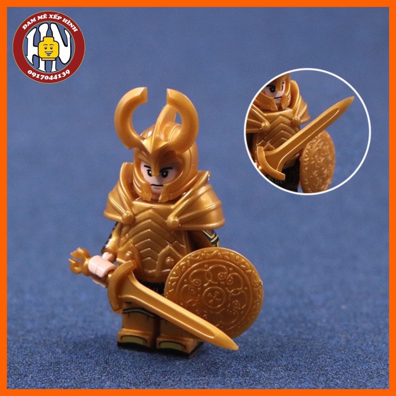 Đồ chơi xếp hình - Minifigure Asgard - Thor Ragnarok - Trung cổ - KT1044 - Ảnh thật !