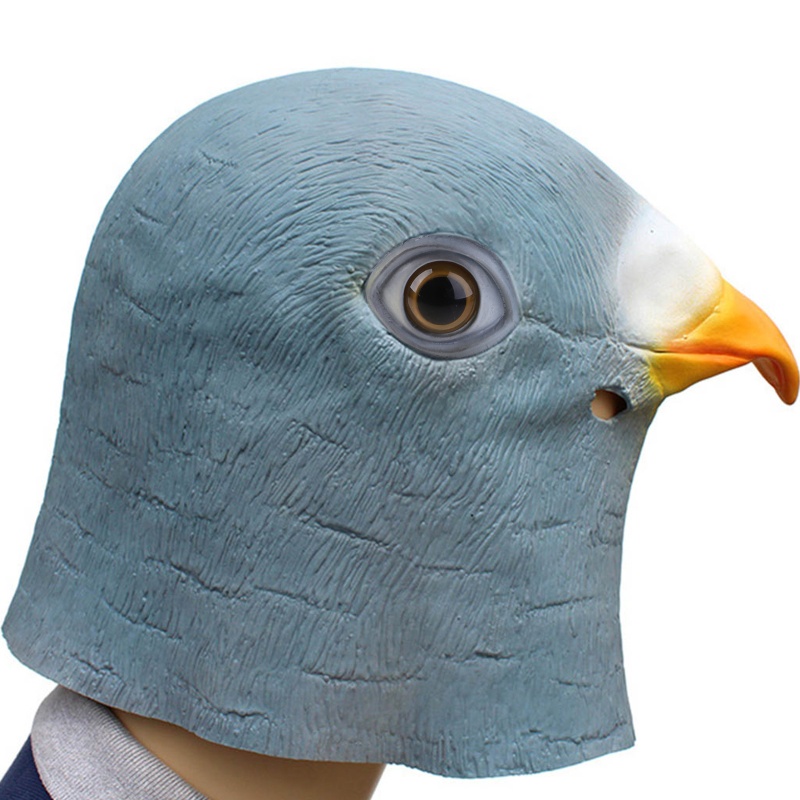 Mặt Nạ Đầu Chim Bồ Câu Không Độc Hại Hóa Trang Halloween