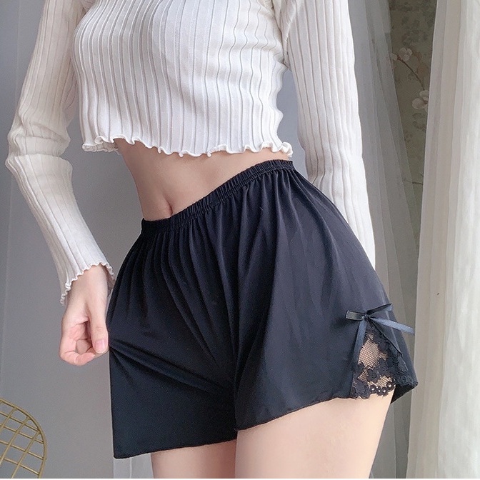 Quần đùi ngắn nữ dây nơ quyến rũ, quần short đùi nữ mặc nhà freesize 70kg | BigBuy360 - bigbuy360.vn