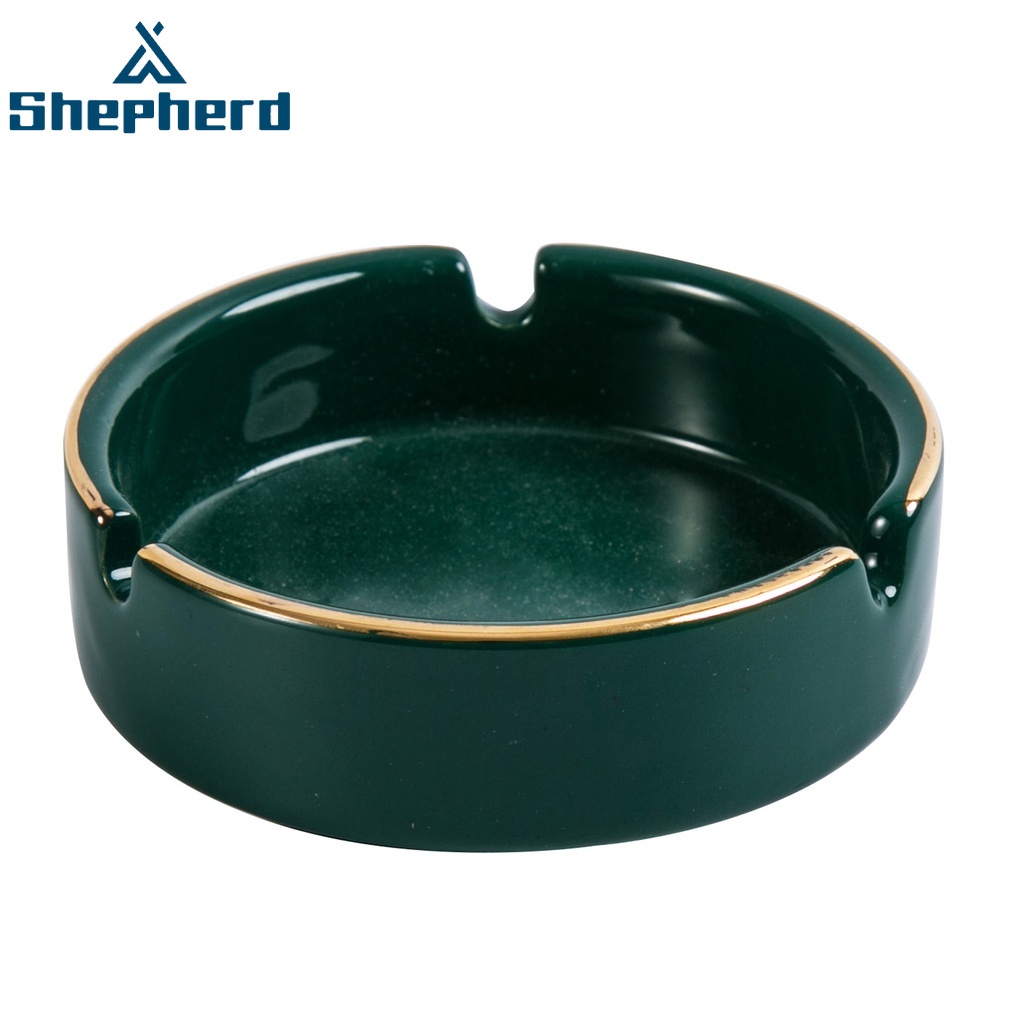 Gạt tàn thuốc Shepherd bằng gốm chống nước màu sáng sang trọng phong cách bắc âu giữ