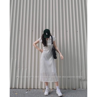 [ẢNH THẬT] VÁY SUÔNG SƠ MI CỔ ĐỨC V02