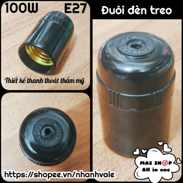 Đuôi đèn treo E27 Tiến Thành® thiết kế thanh thoát