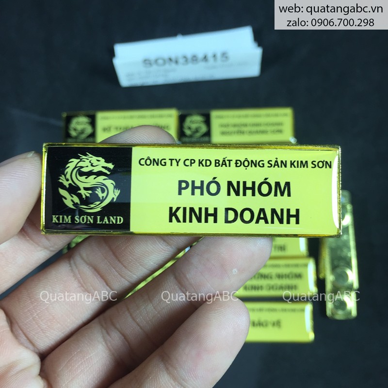 Phôi bảng tên kim loại chữ nhật lớn