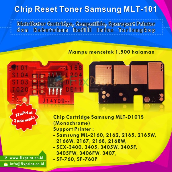 Chip Reset Cho Máy In Samsung Mlt-101 Mlt-d101s Mlt-101 Samsung Ml-2160