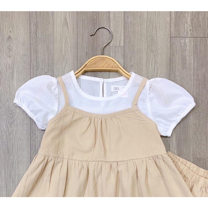 Set bộ Yếm ZARA xuất xịn cho bé gái