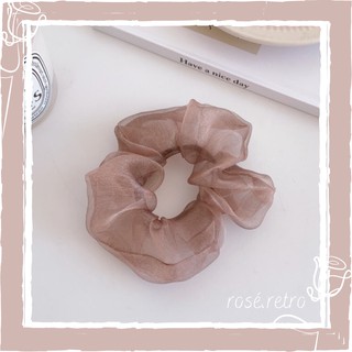 [Màu ngẫu nhiên] Dây buộc tóc, cột tóc Scrunchies vải voan phong cách vintage Hàn Quốc xinh xắn