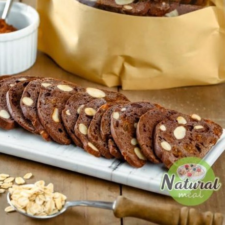 Bánh hạt dinh dưỡng Healthy ăn kiêng, giảm cân Biscotti Macha Chocolate Vani Mix vị Thơm Ngon 150gram - Natural Meal
