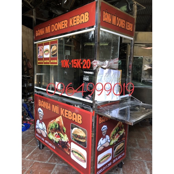Xe bánh mì doner kebab 1m2