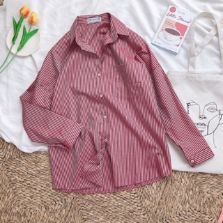 ÁO SƠ MI SỌC - ÁO SƠ MI SỌC FOM RỘNG - ÁO SƠ MI OVERSIZE