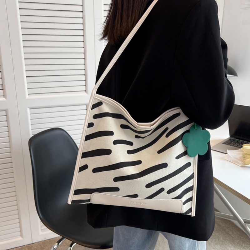 IELGY Túi Đeo Vai Vải canvas Dung Tích Lớn Thời Trang Cho Nữ