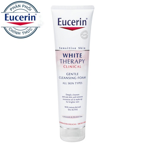 ✔️[CHÍNH HÃNG] [Trắng Da] Sữa Rửa Mặt Eucerin WHITE THERAPY Clinical Gentle Cleansing Foam 150g