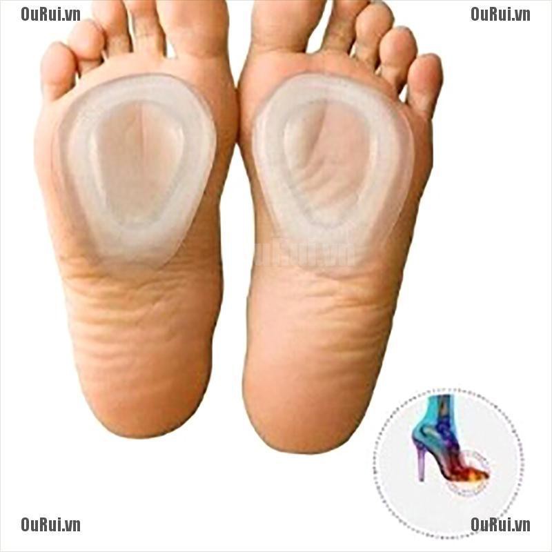 Cặp Đế Lót Giày Mát Xa Chân Bằng Silicone Chất Lượng Cao