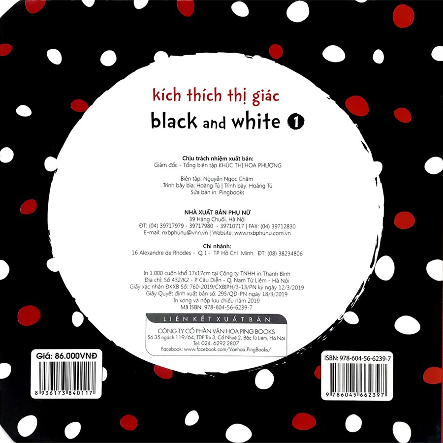 Sách - Kích thích thị giác - Black and white (2 cuốn lẻ tùy chọn)