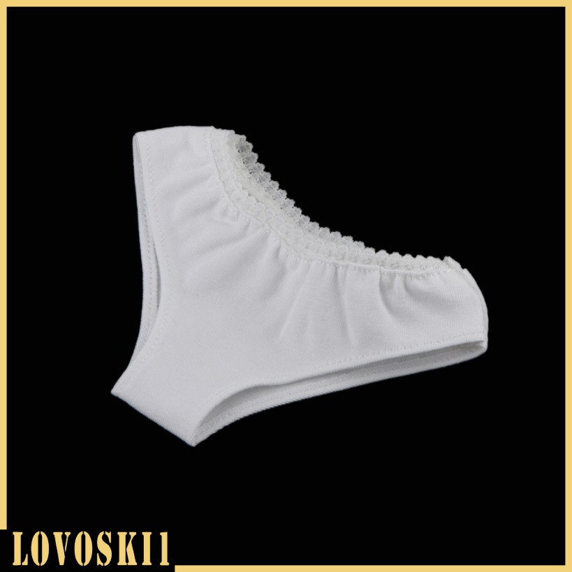[LOVOSKI1] 1/6 Solid White Underwear Briefs for BJD SD DOD Dollfie Dolls Clothes