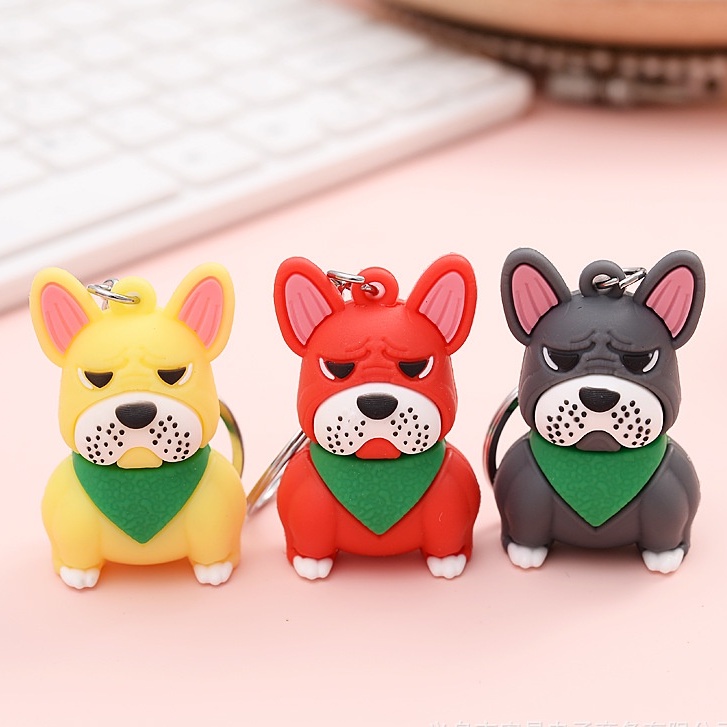 (Butgiasi) Móc khóa chú cún cảm xúc cooldog