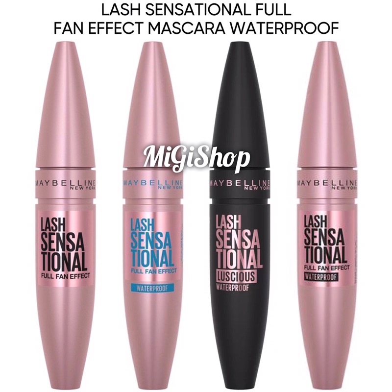 Mascara Làm Dài Và Dày Mi Maybeliine Lash Sensational Full Fan Effect Mascara Waterproof 9ml