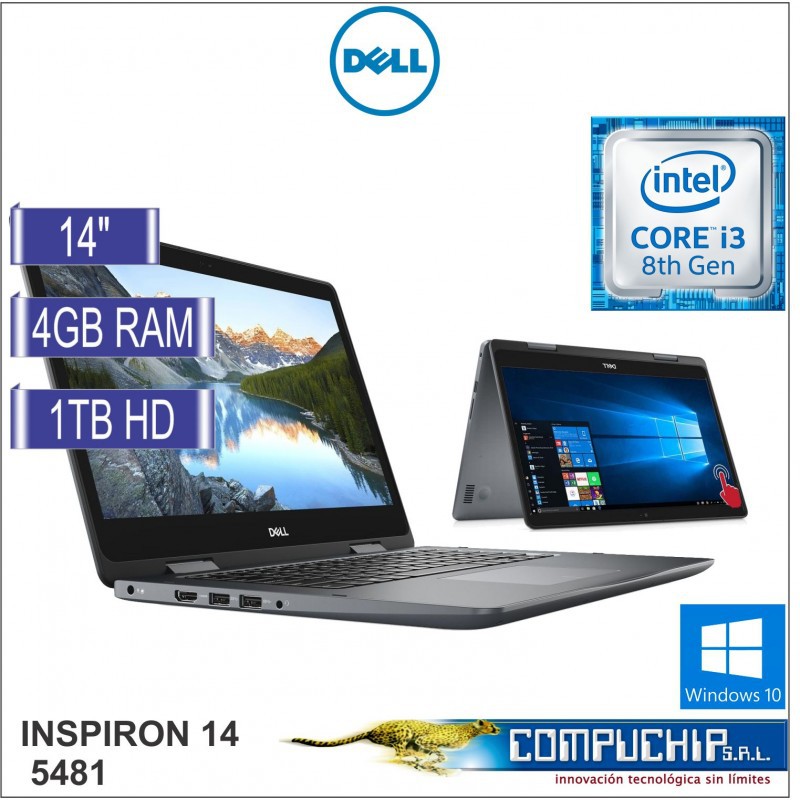 Laptop Dell inspiron 5481 i3 8145U/ 8GB/ 128G SSD Pcie + 1TB/ 14.0"HD Touch/ Win 10 | BigBuy360 - bigbuy360.vn