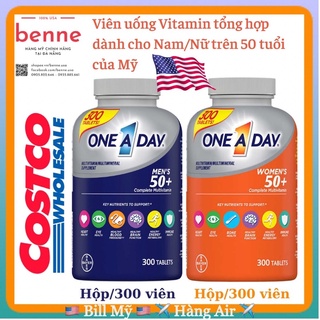 [Bill Mỹ] Vitamin tổng hợp cho nam/nữ trên 50 tuổi One A Day Men/Women's 50+, Hộp 300 viên