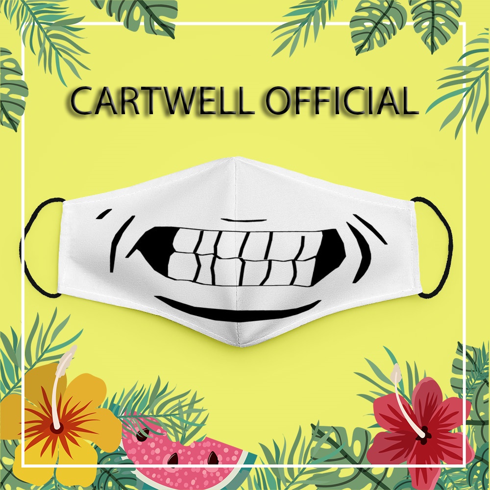 Khẩu trang hoạt hình đáng yêu dễ thương cho bé vui nhộn cute Hình Vẽ DRAWN CARTWELL thoáng khí không đau tai ngăn bụi mị