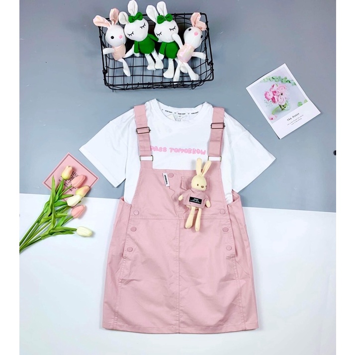 Bộ váy yếm bé gái size đại cỡ lớn 27 đến 50kg M2245