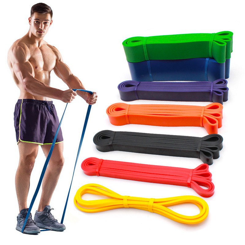 Dây Kháng Lực Tập Gym, Dây Đàn Hồi Kháng Lực, Power Band Đa Năng, Tập Thể Dục, Tập Yoga, Đồ Tập Gym Nam Nữ Tại Nhà