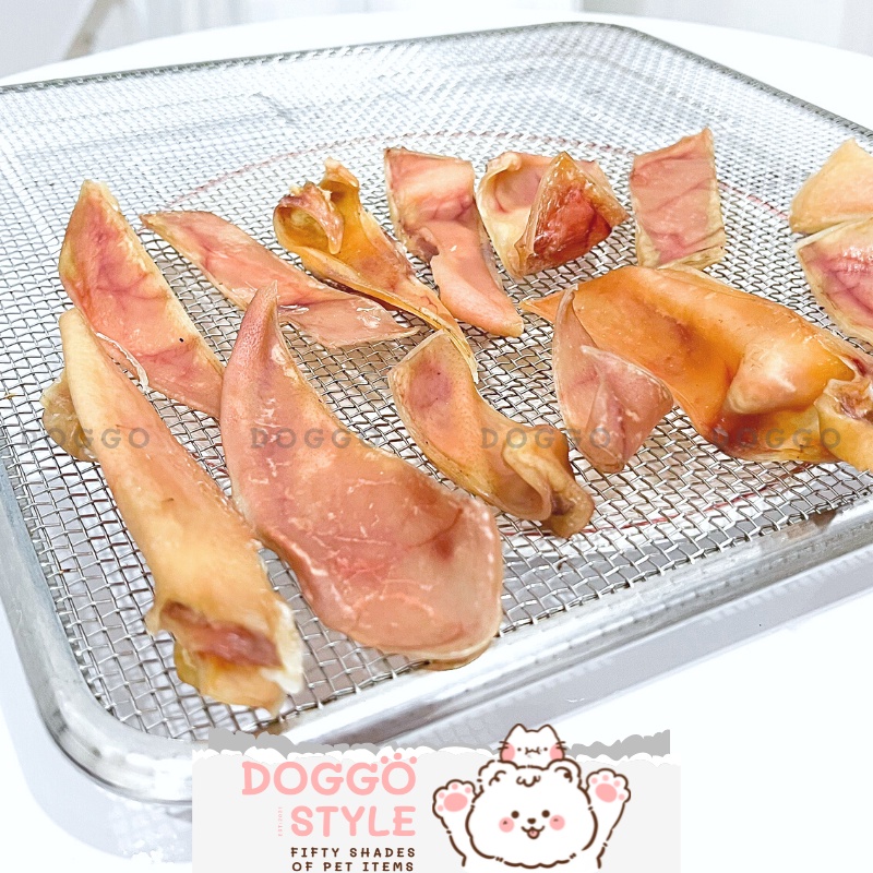 Treat Bánh Thưởng Cho Chó Tai Heo Sấy Khô DOGGOSTYLE Homemade Giúp Sạch Răng Không Chất Bảo Quản 50G