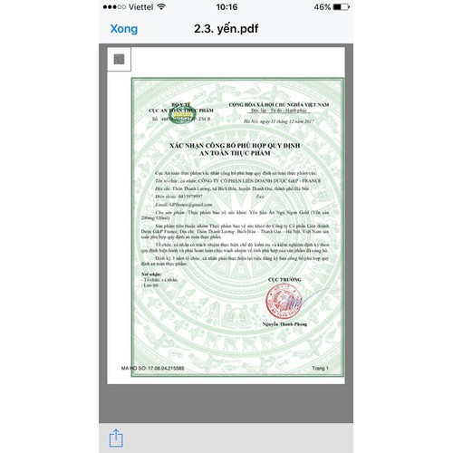 Yến Sào Ăn Ngủ Ngon Gold Gp ( hộp 20 Ống X 10Ml ) | Thế Giới Skin Care