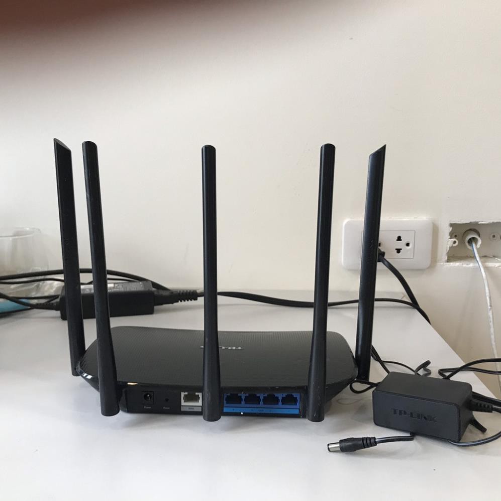 Bộ phát wifi tp link 5 râu WDR6500 - AC1.350Mbs, Router wifi băng tần kép, Siêu Khỏe