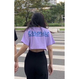 Áo thun croptop Errorist