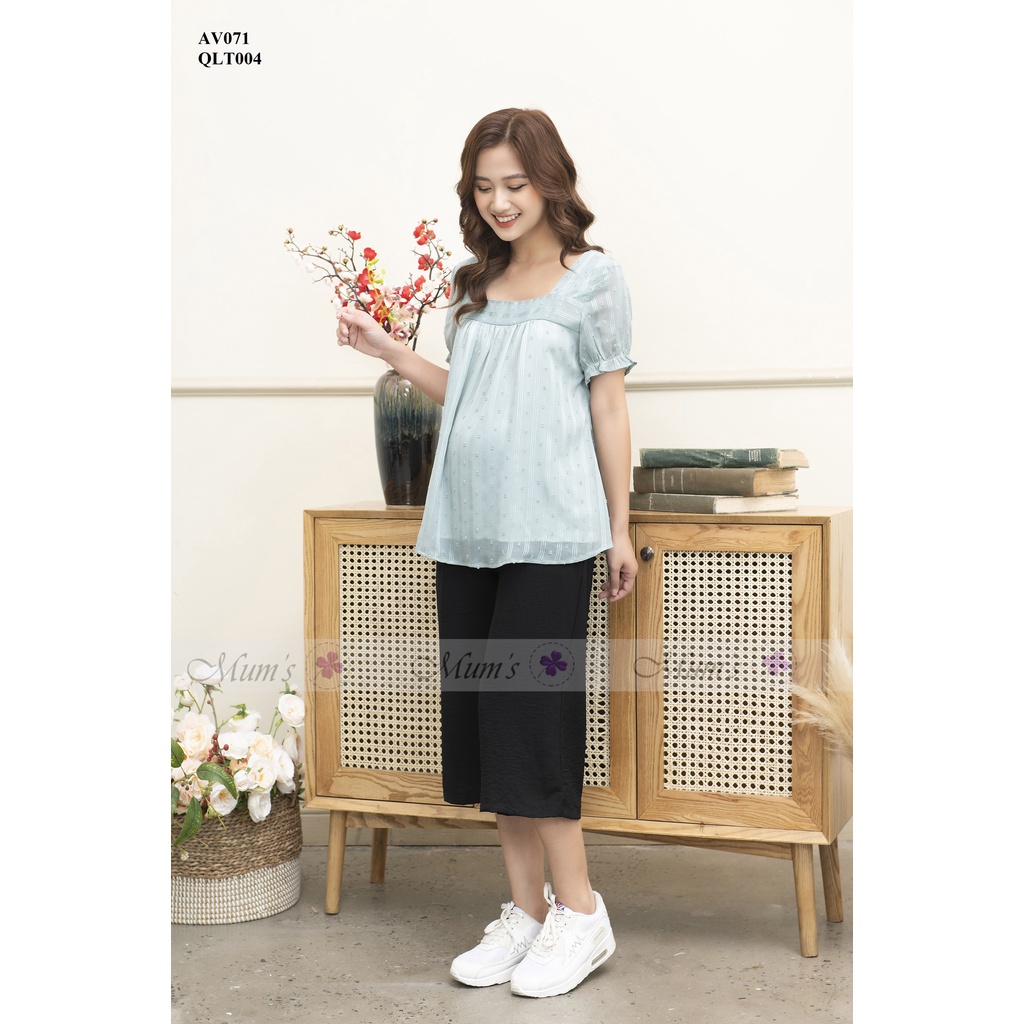 Quần bầu  FREESHIP  quần lửng chất đũi mềm sz M-L-XL