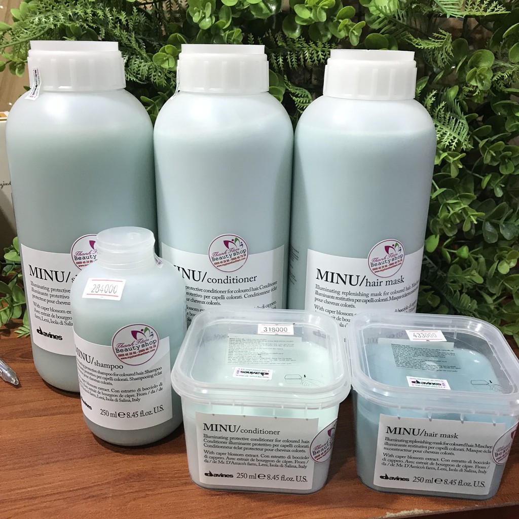 🇮🇹 Dầu xả bảo vệ tóc nhuộm và tạo bóng tóc MINU Essentail Haircare Davines Conditioner 1000ml