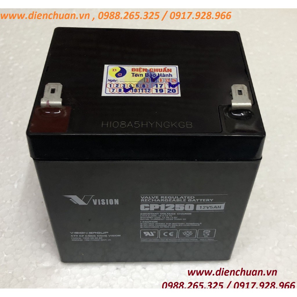 Ắc quy Vision CP1250 12V 5ah