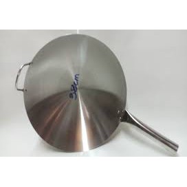 CHẢO (QUÁNH) CÁN INOX 38CM CAO CẤP SÁNG BÓNG KHÔNG RỈ SÉT.