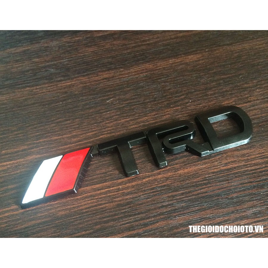 Decal Tem Chữ Nổi Kim Loại TRD Dán Trang Trí ô Tô MS-138