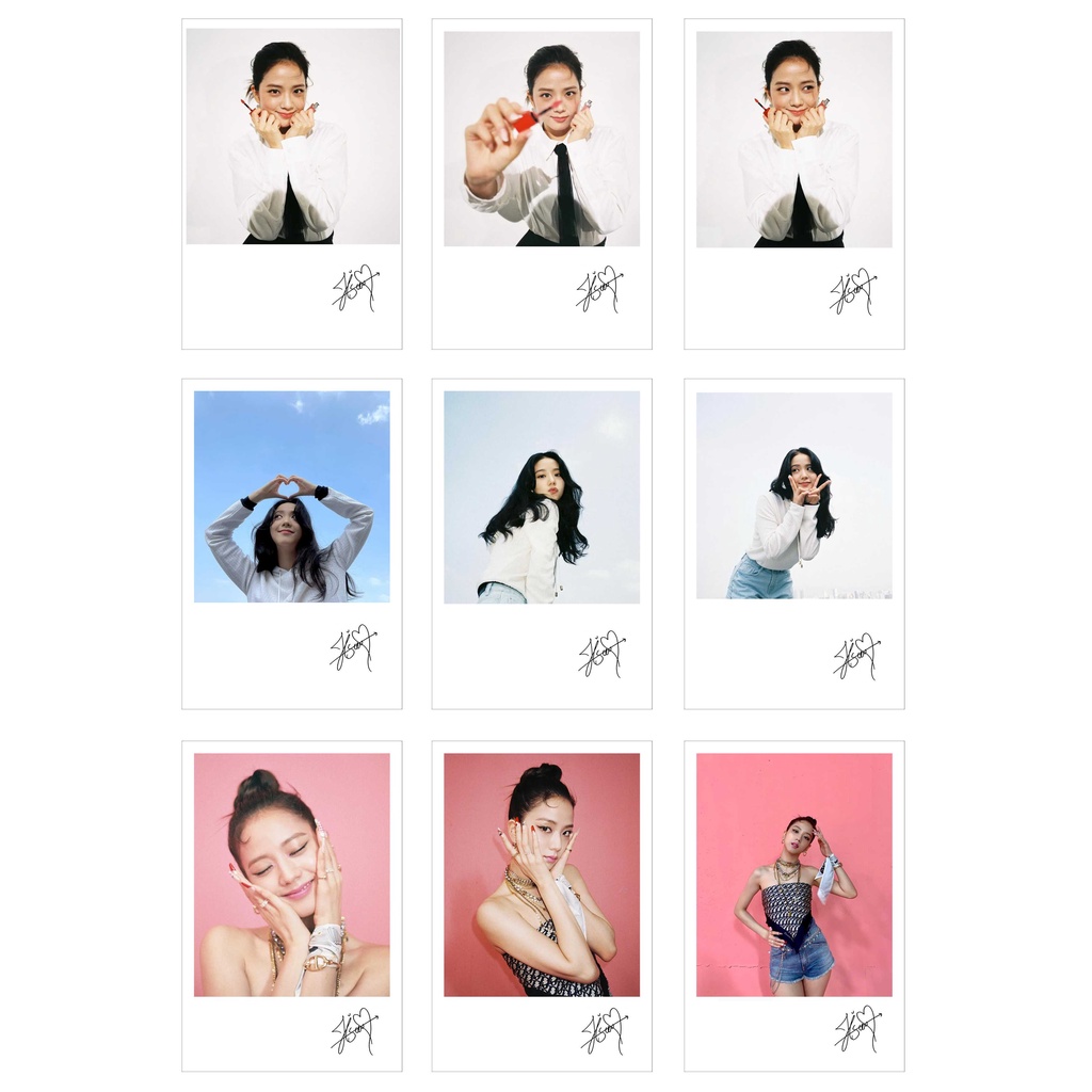Ép Lụa] Lomo Card 36 Ảnh BLACKPINK - JISOO INSTAGRAM (có chữ ký)