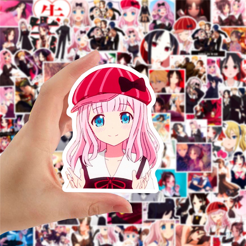 Bộ 100 Cái/Bộ ❉ Miếng Dán Hình Kaguya Sama: Love Is War Series B Shinomiya Kaguya ❉ Miếng Dán Trang Trí Thời Trang