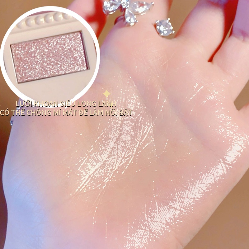 phấn mắt romand 10 ô -rosiebeautie siêu mịn chống thấm nước Tông Nhũ Và Lì-URB10YYP