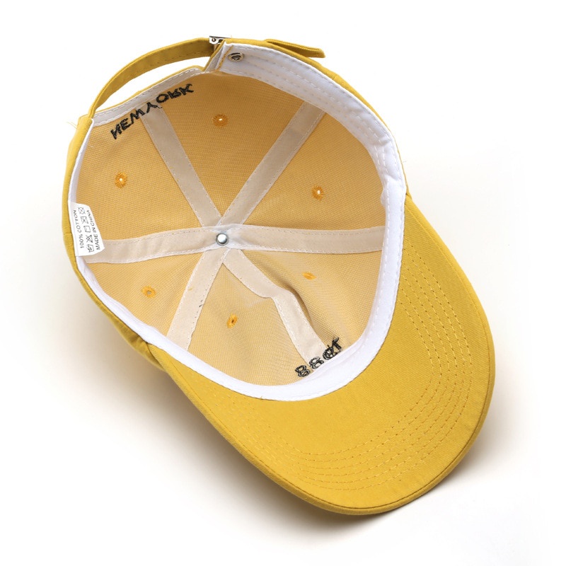 Mũ Lưỡi Trai Cotton Thêu Chữ Thời Trang