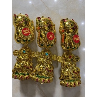 Mèo thần tài chữ Phúc, Lộc, có Phát