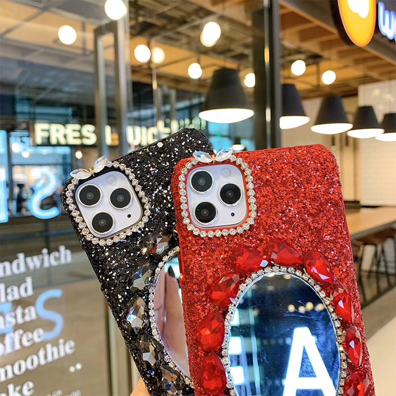 Ốp Điện Thoại Đính Đá Lấp Lánh Cho iphone 15 14 13 12 6 6s 7 8 plus x xs max xr 11 pro max 12