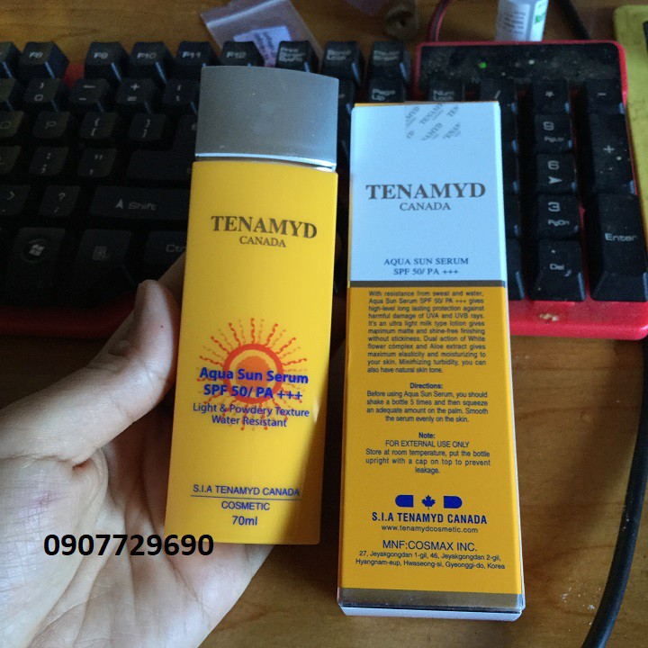 TINH CHẤT CHỐNG NẮNG DẠNG NƯỚC TENAMYD AQUA SUN SERUM