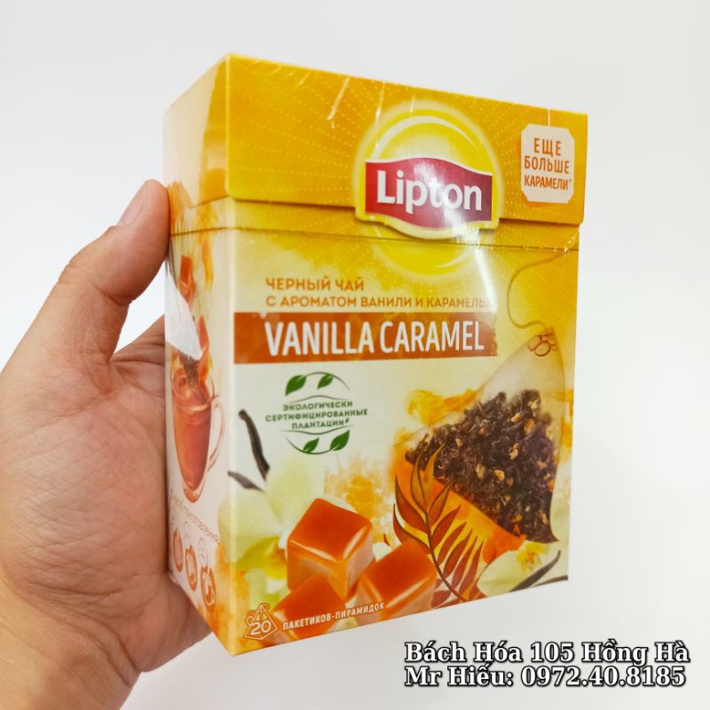 [T10/2022] Trà Lipton Nga hộp 20 túi lọc đủ vị